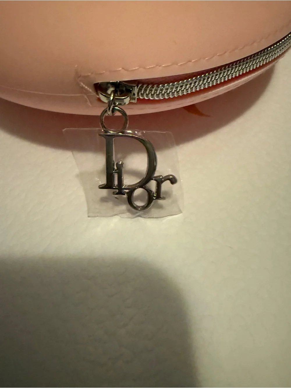 Dior Soft Pink Round CD Crossbody Phone Case